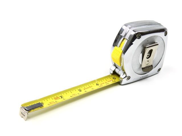 Zentimeter fir de Penis virun der Erweiderung ze moossen